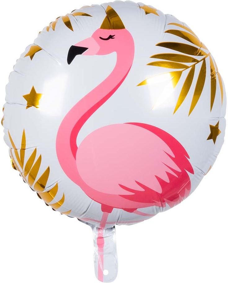 Folieballon dubbelzijdig flamingo