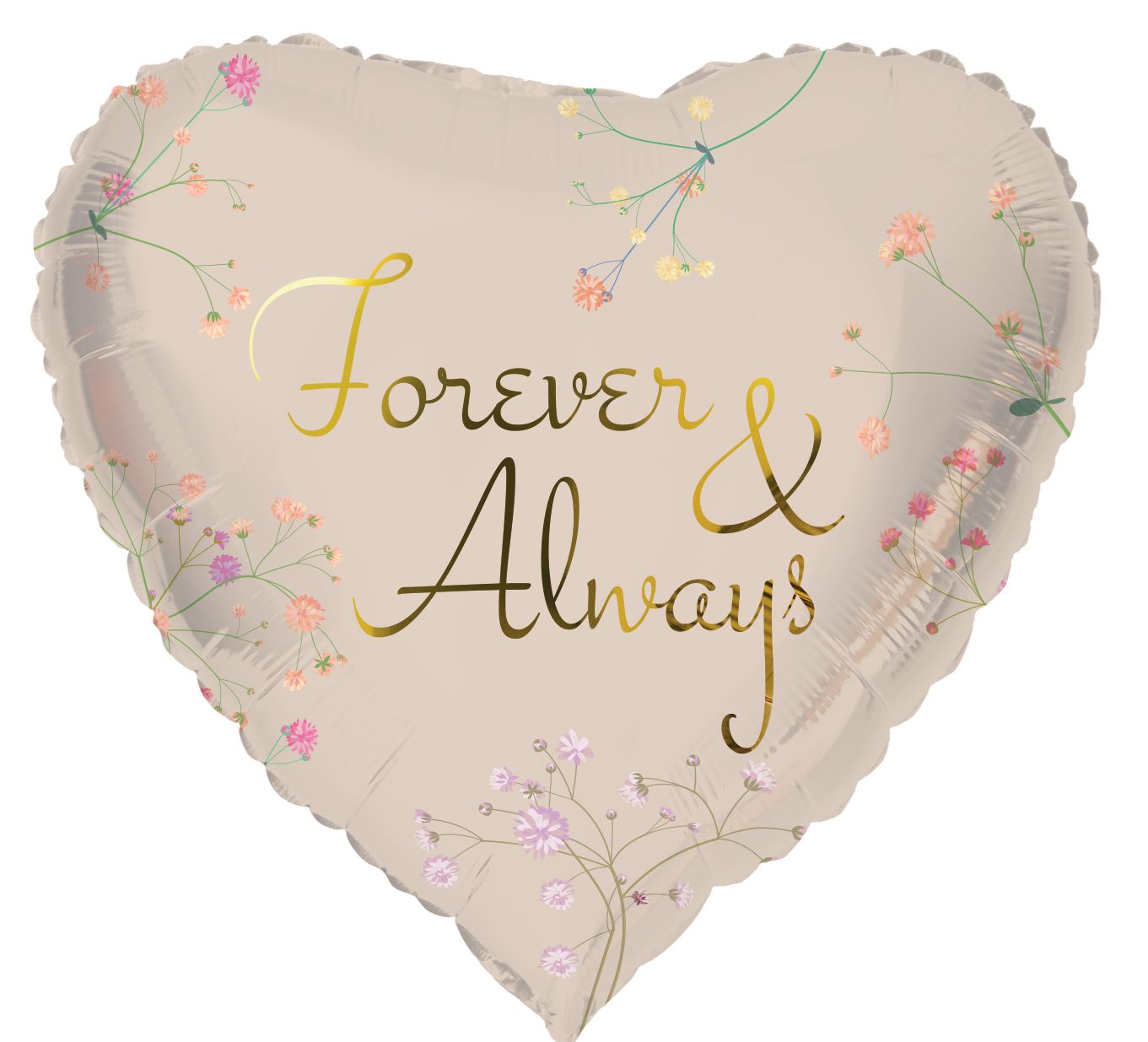 Folieballon Hartvormig Forever Valentijn