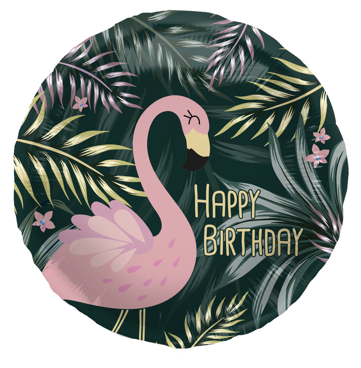 Folieballon Tropische flamingo verjaardag