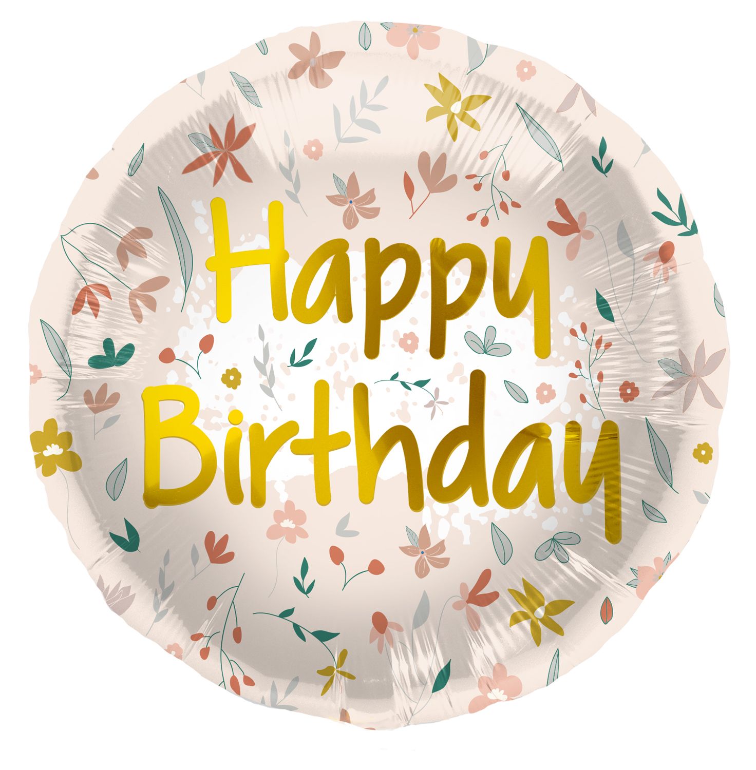 Folieballon Veldbloemen Nude Verjaardag