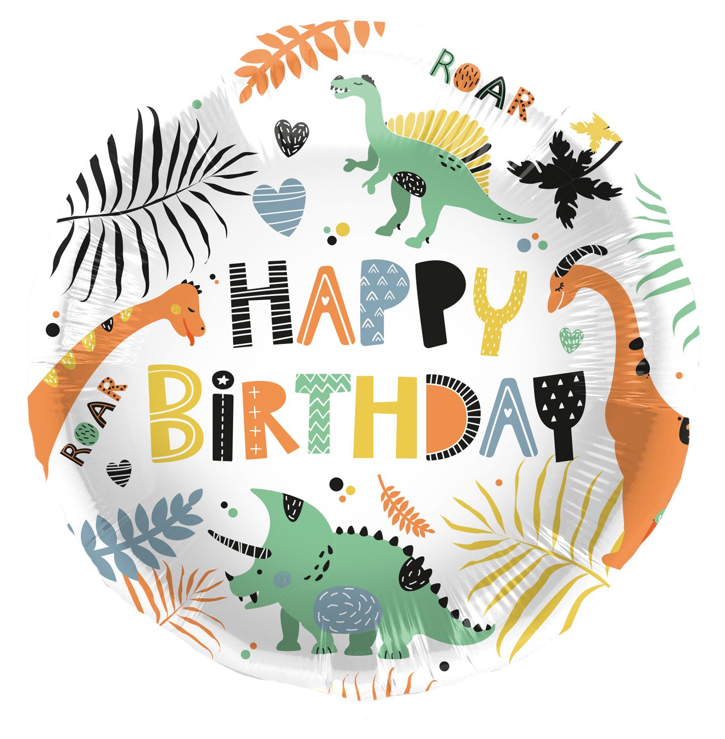 Folieballon Verjaardag met Dino's