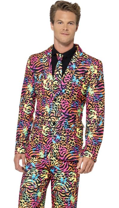 Fout Neon Dierenprint Kostuum