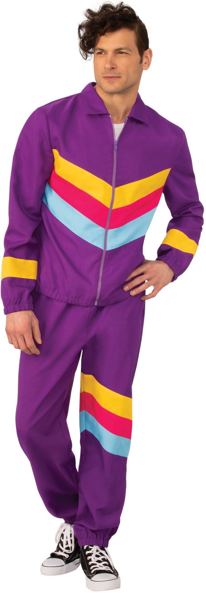 Fout Trainingspak Heren Jaren 80 Paars