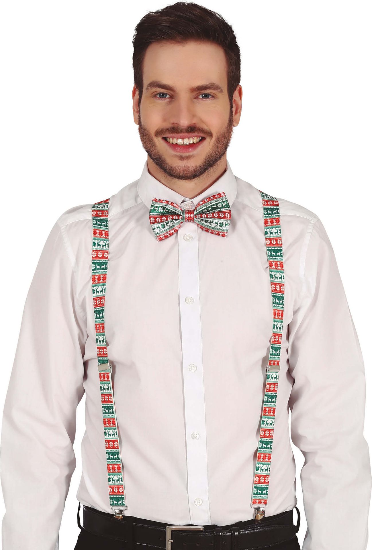 Foute Kerst Bretels Kerstfiguren