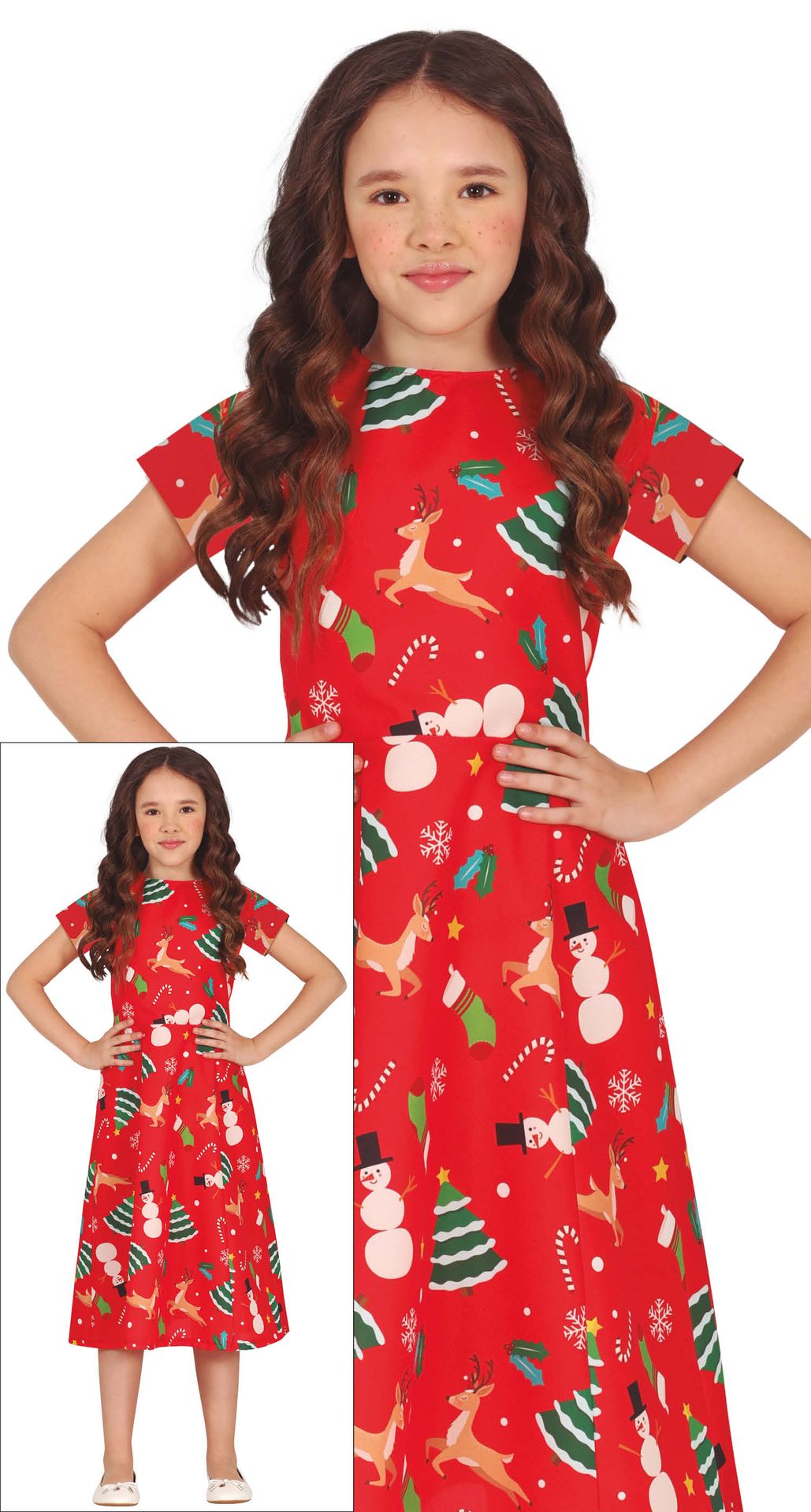 Foute Kerst Jurkje Kind Rood