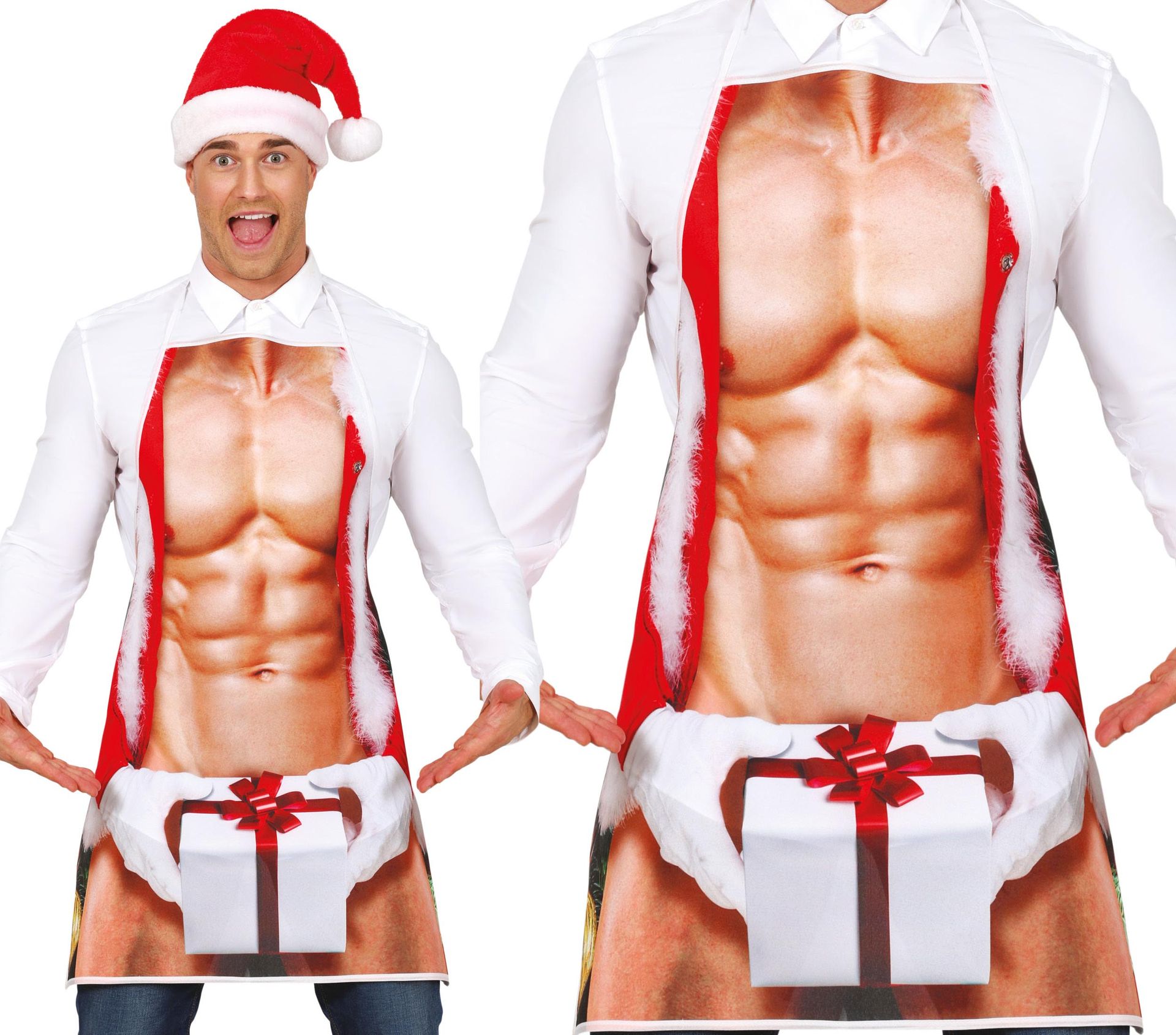 Foute Kerst Schort Sexy Santa Claus