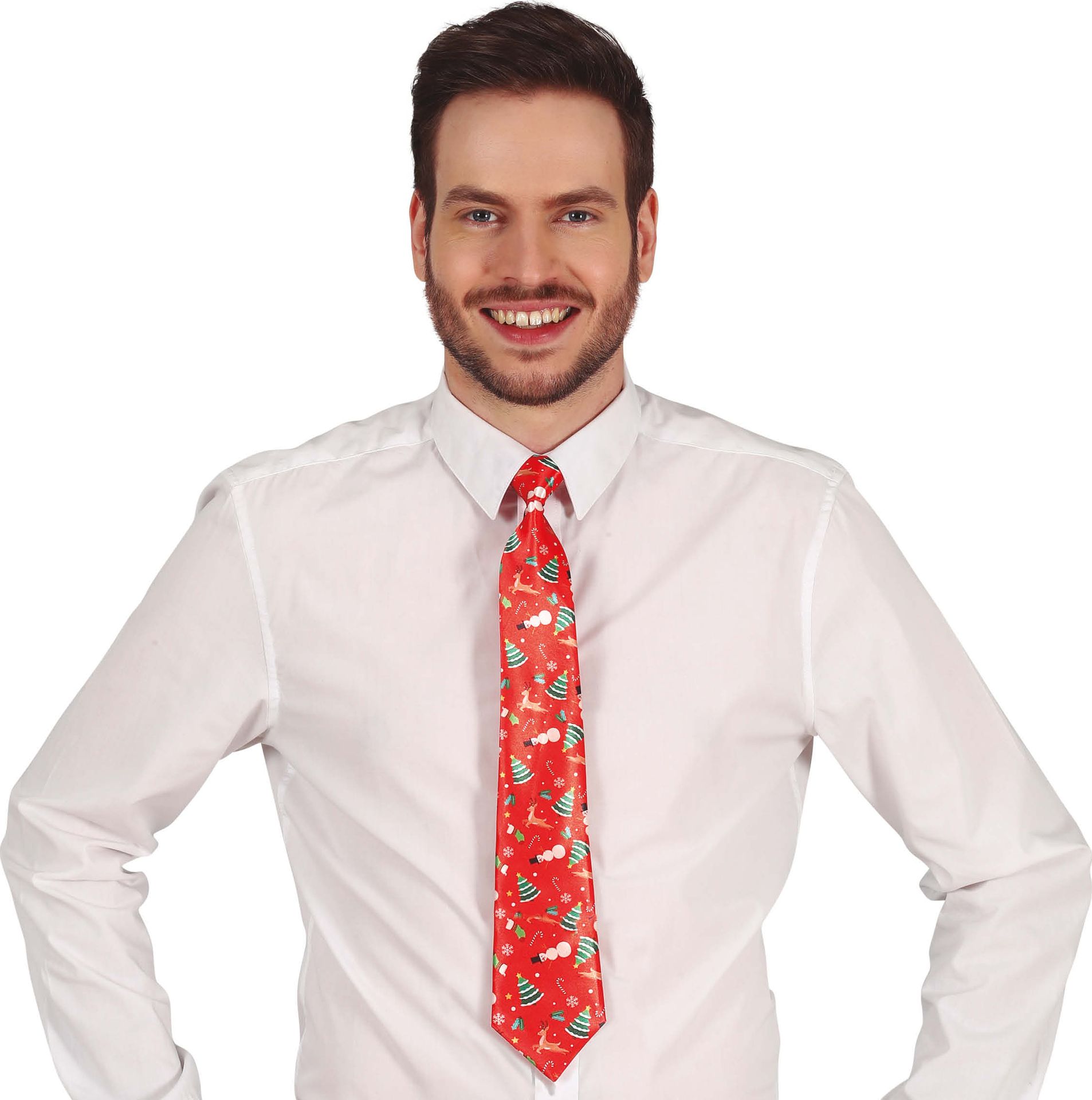 Foute Kerst Stropdas Rood