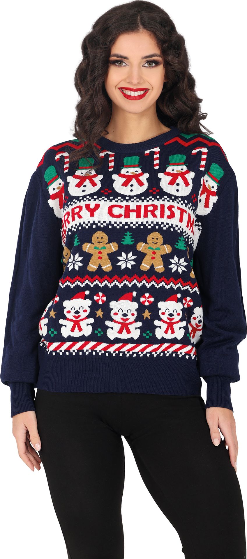 Foute Kerst Trui Dames Sneeuwpop