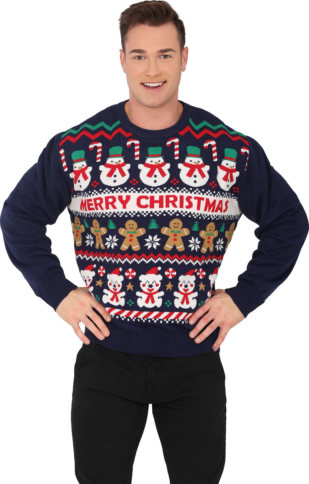 Foute Kerst Trui Heren Sneeuwpop - Main Image