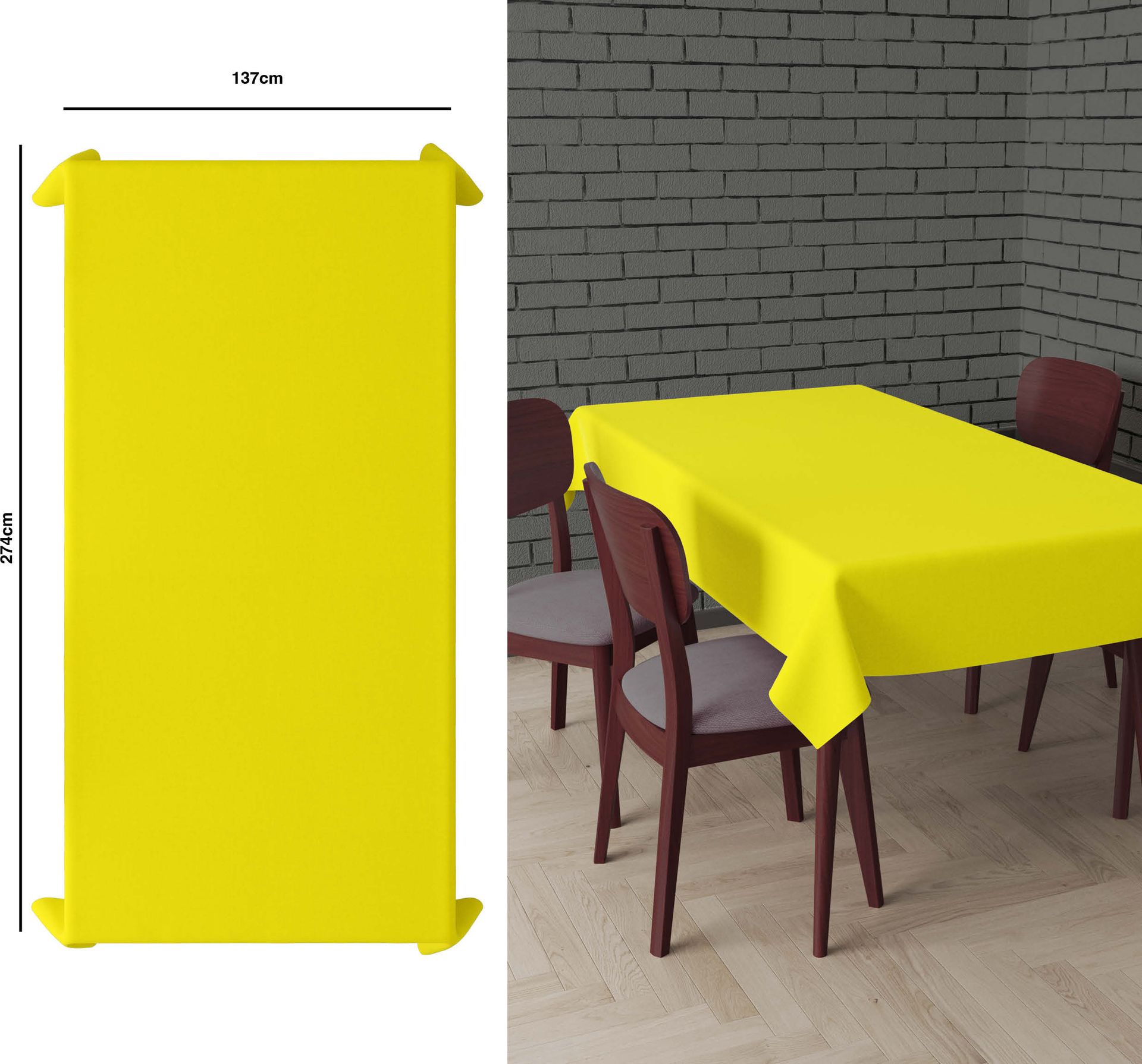 Foute Party Neon Gele Tafelkleed