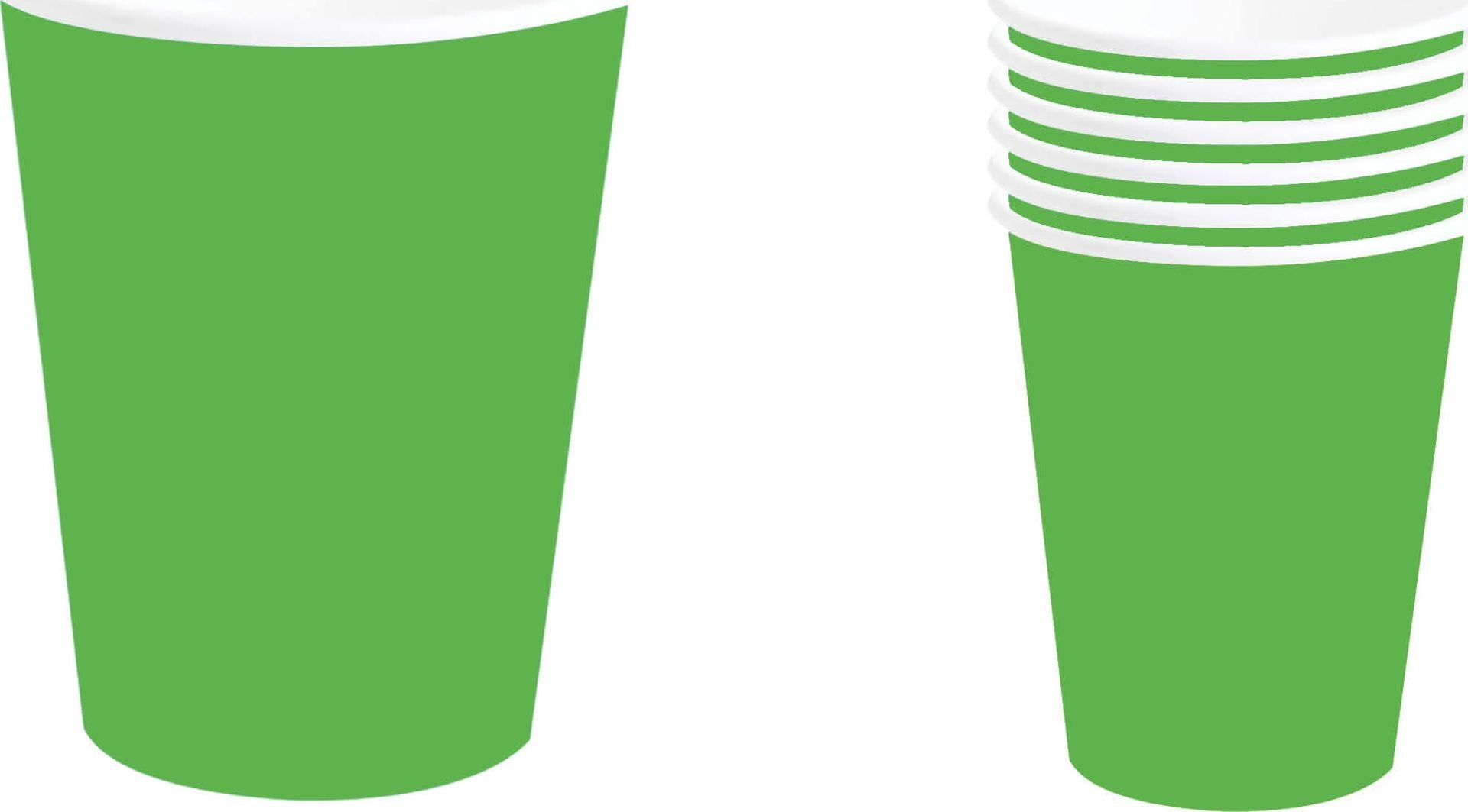 Foute Party Neon Groene Partybekers 240ml