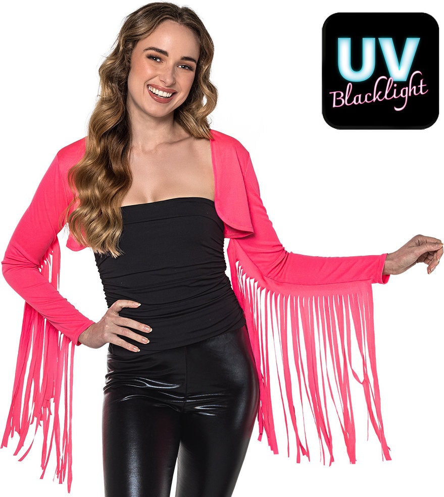 Franjes Bolero Neonroze Dames Festival