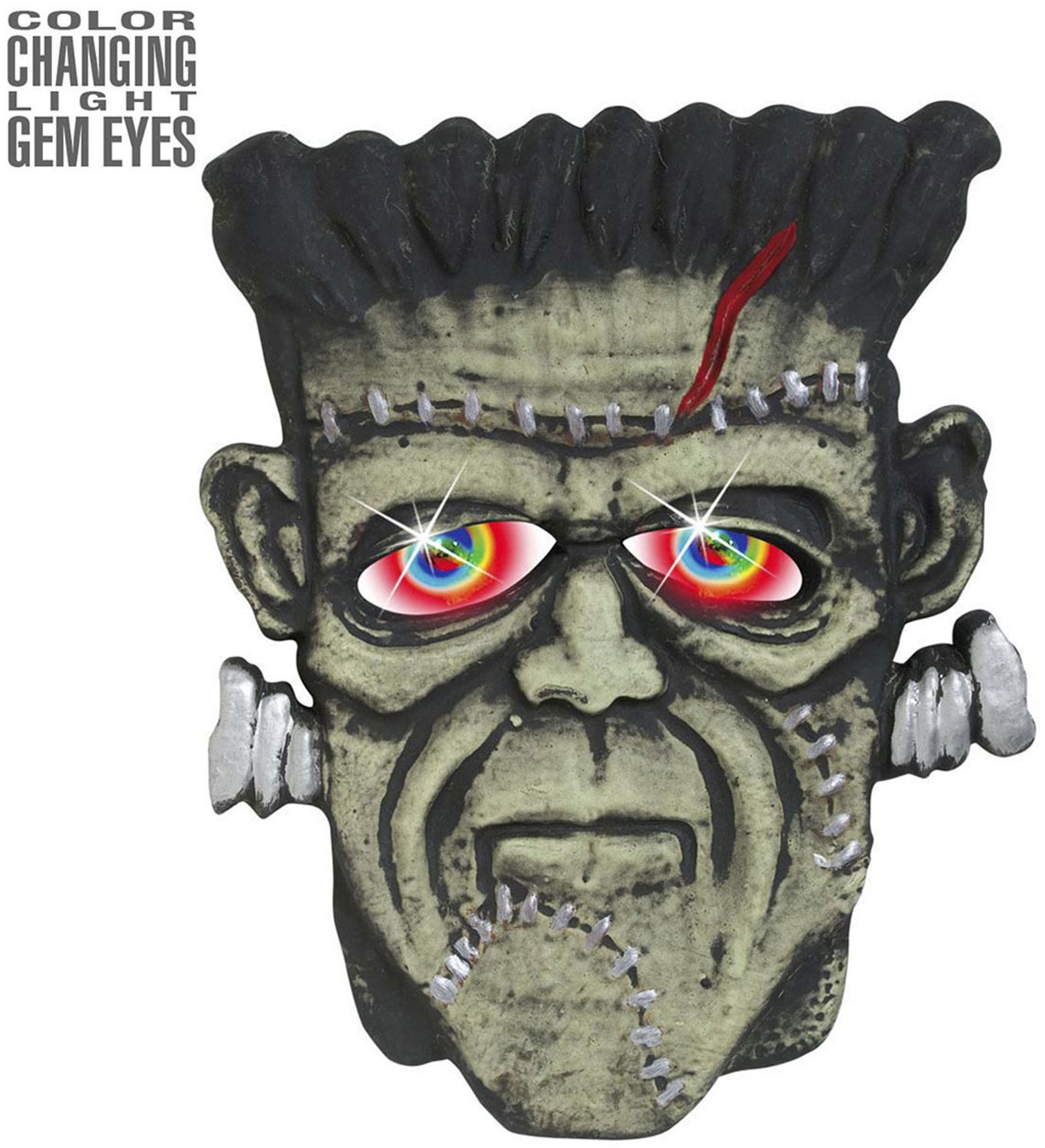 Frankenstein decoratie met edelsteen ogen