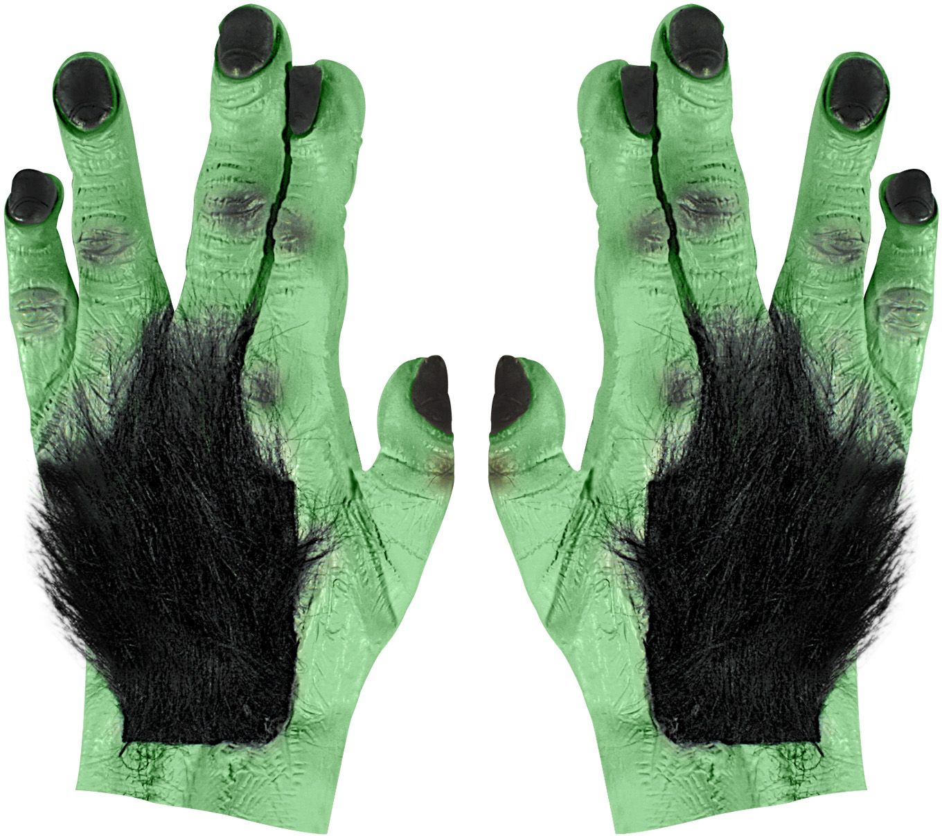 Frankenstein handen met haar