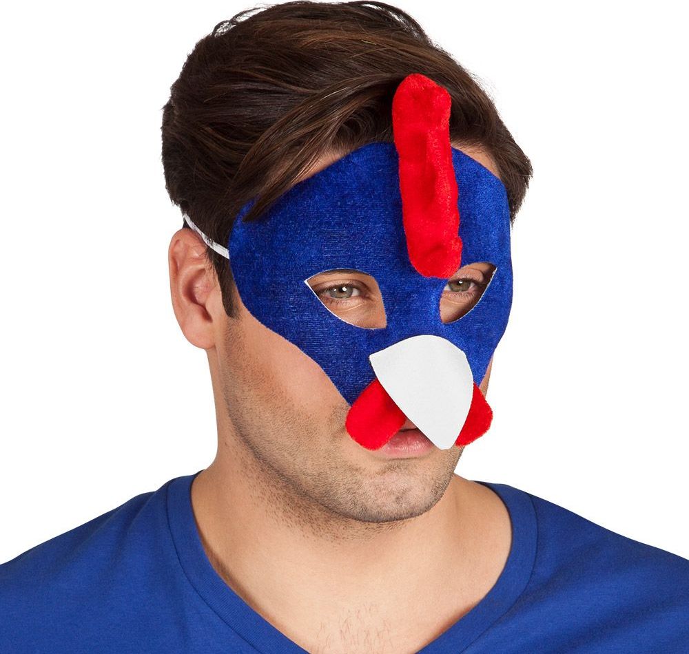 Frankrijk Blauwe Haan Supporter Masker