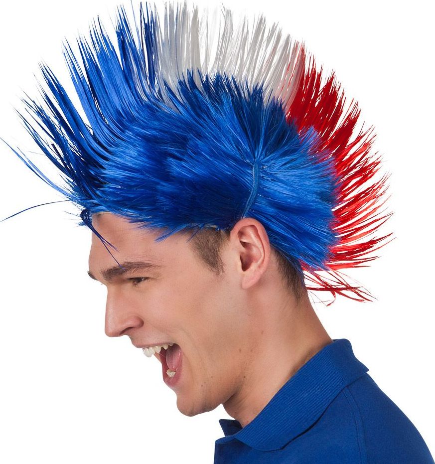 Frankrijk Supporter Hanekam Pruik