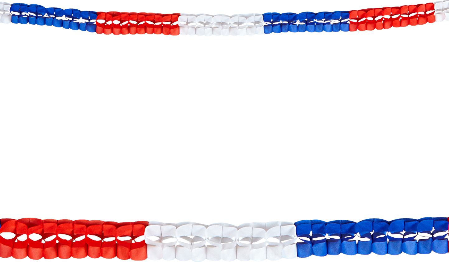 Franse vlag papier slingers