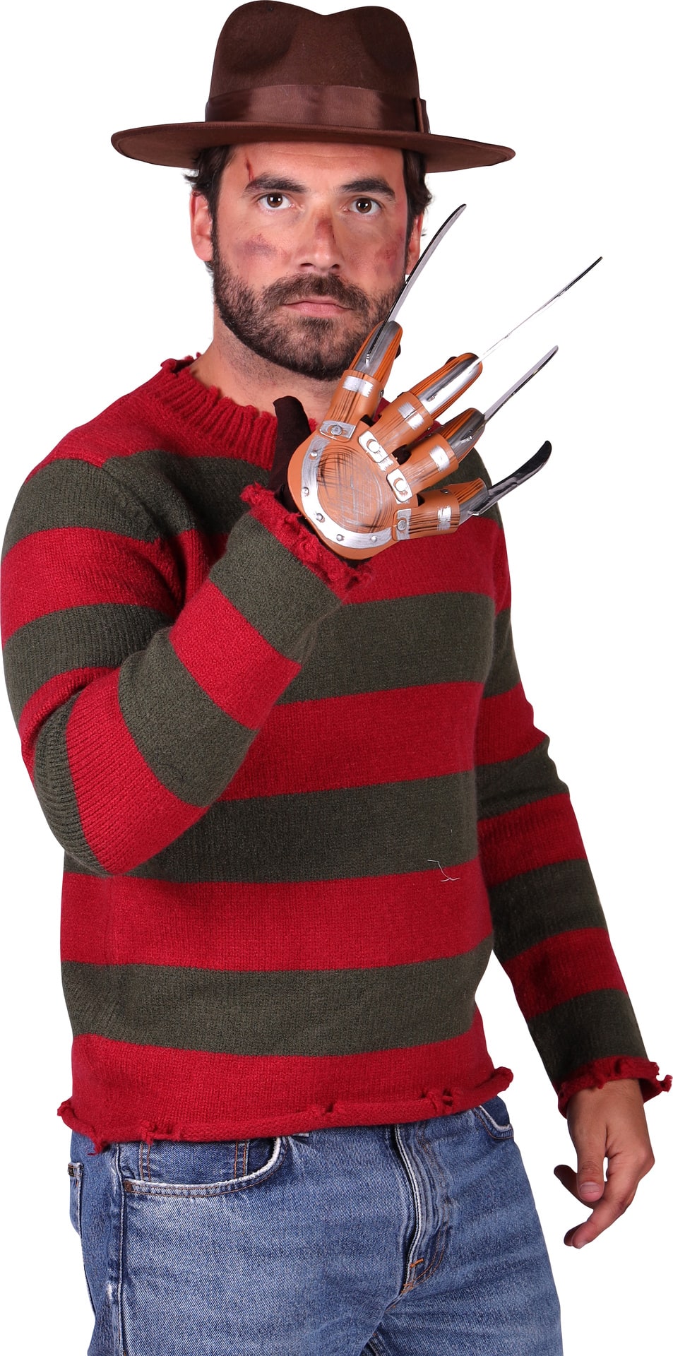 Freddy Krueger Kostuum Heren met Handschoen Halloween