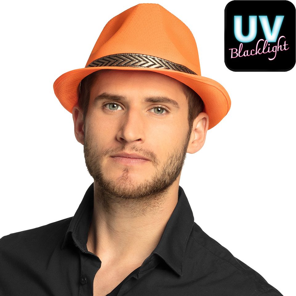 Funky Fedora Neon Oranje