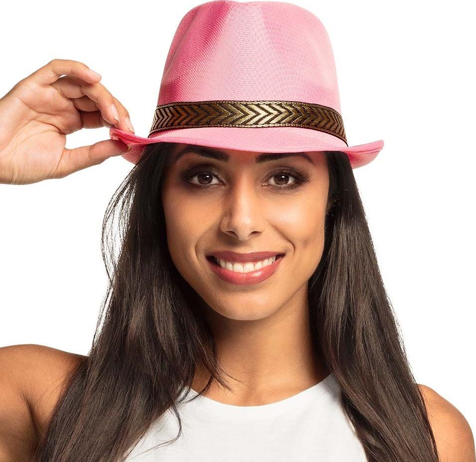 Funky Fedora Roze