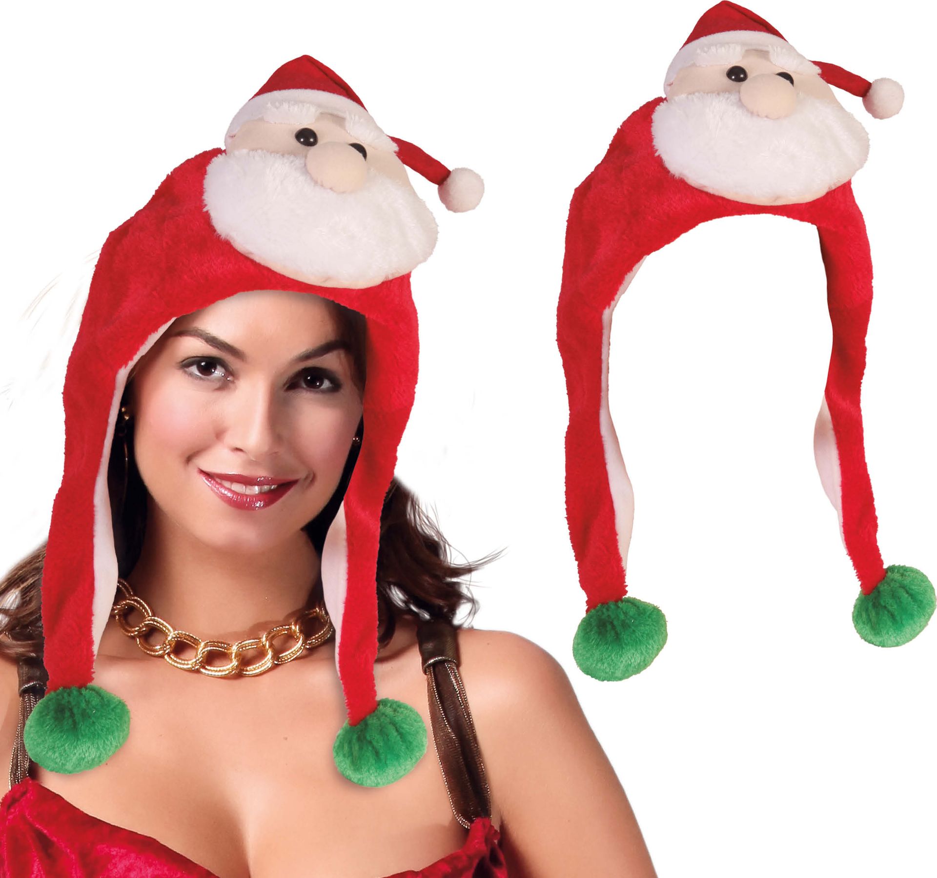 Funny Warme Kerstman Muts