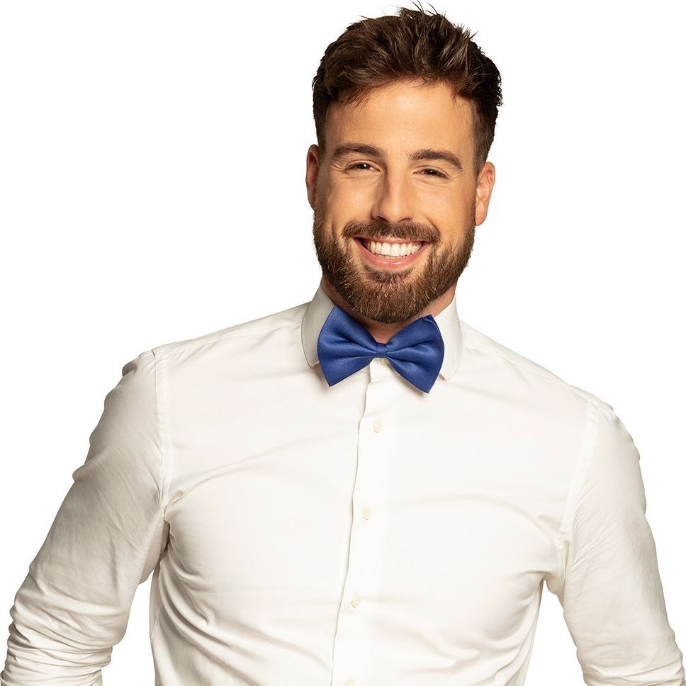 Gala Blauwe Basic Vlinderstrik