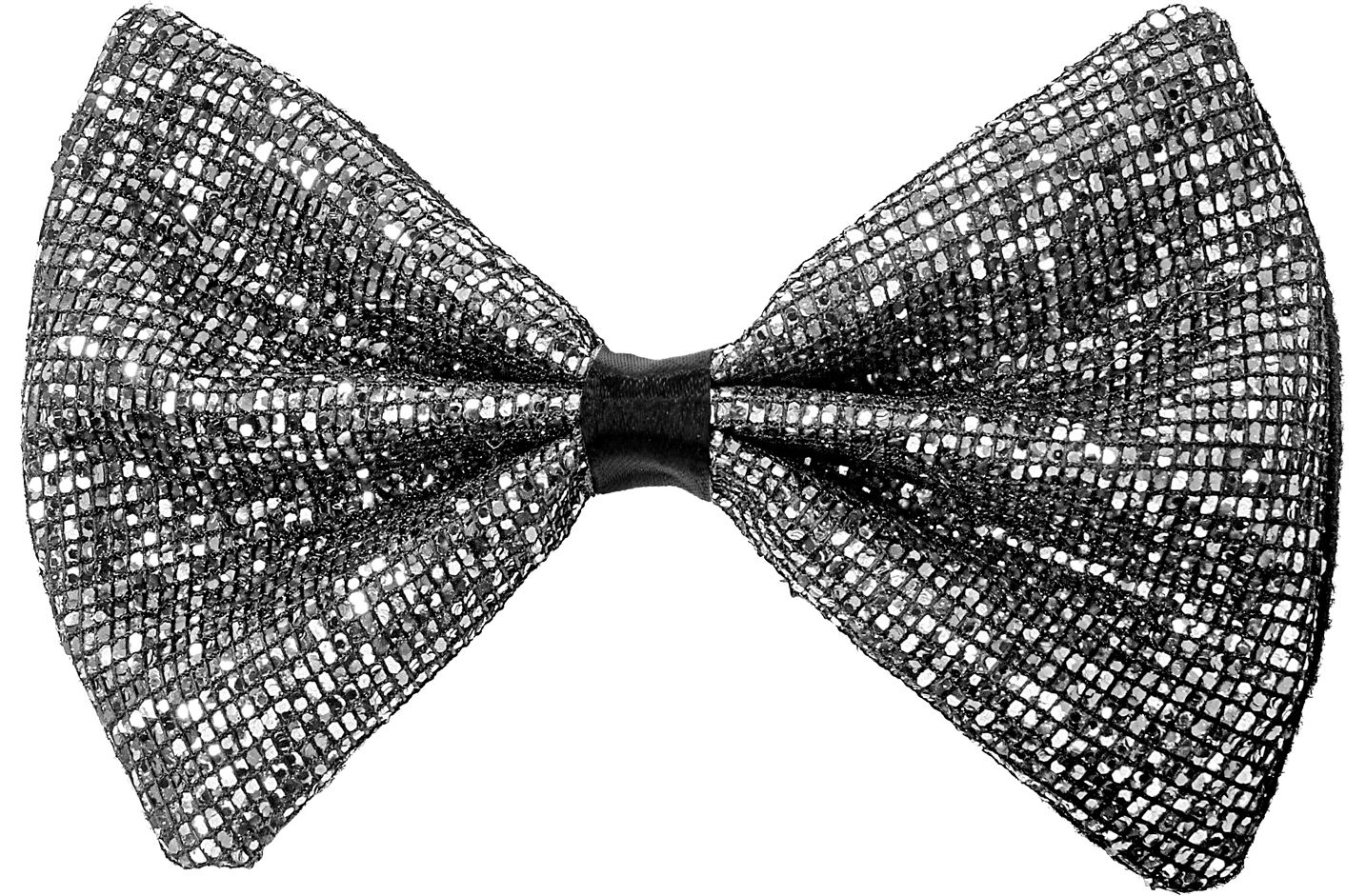 Gala Zilveren Glitter Vlinderstrik