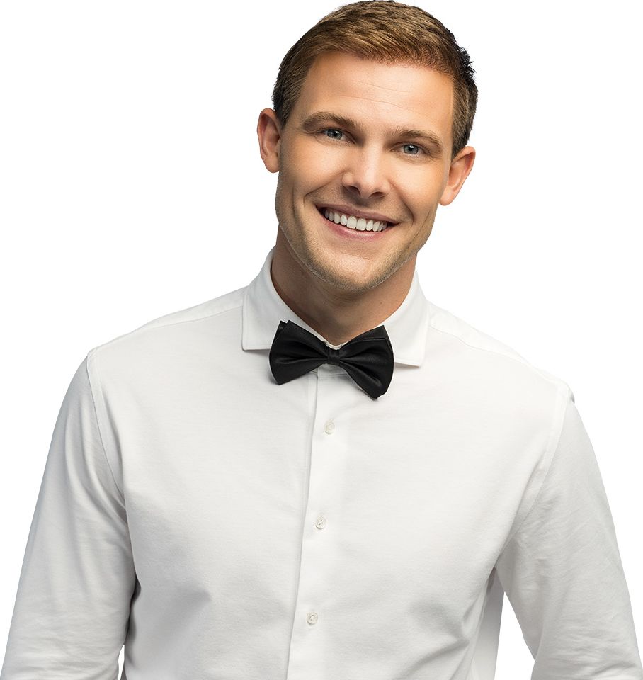 Gala Zwarte Basic Vlinderstrik