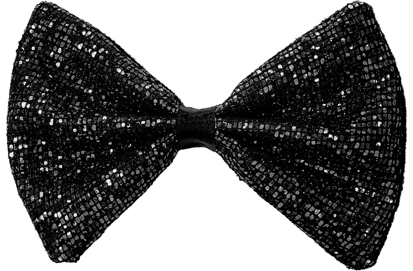 Gala Zwarte Glitter Vlinderstrik