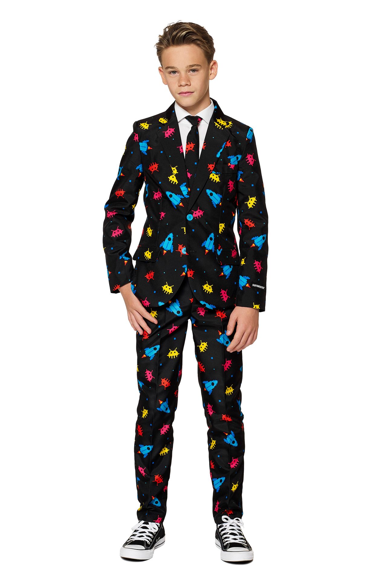 Galaxy computerspel Suitmeister kostuum jongens