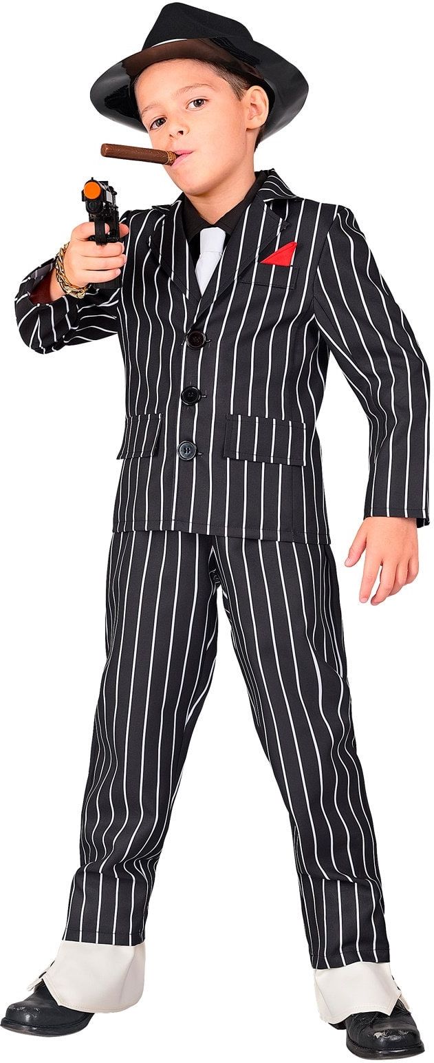 Gangster Kostuum Carnaval Zwart Jongens