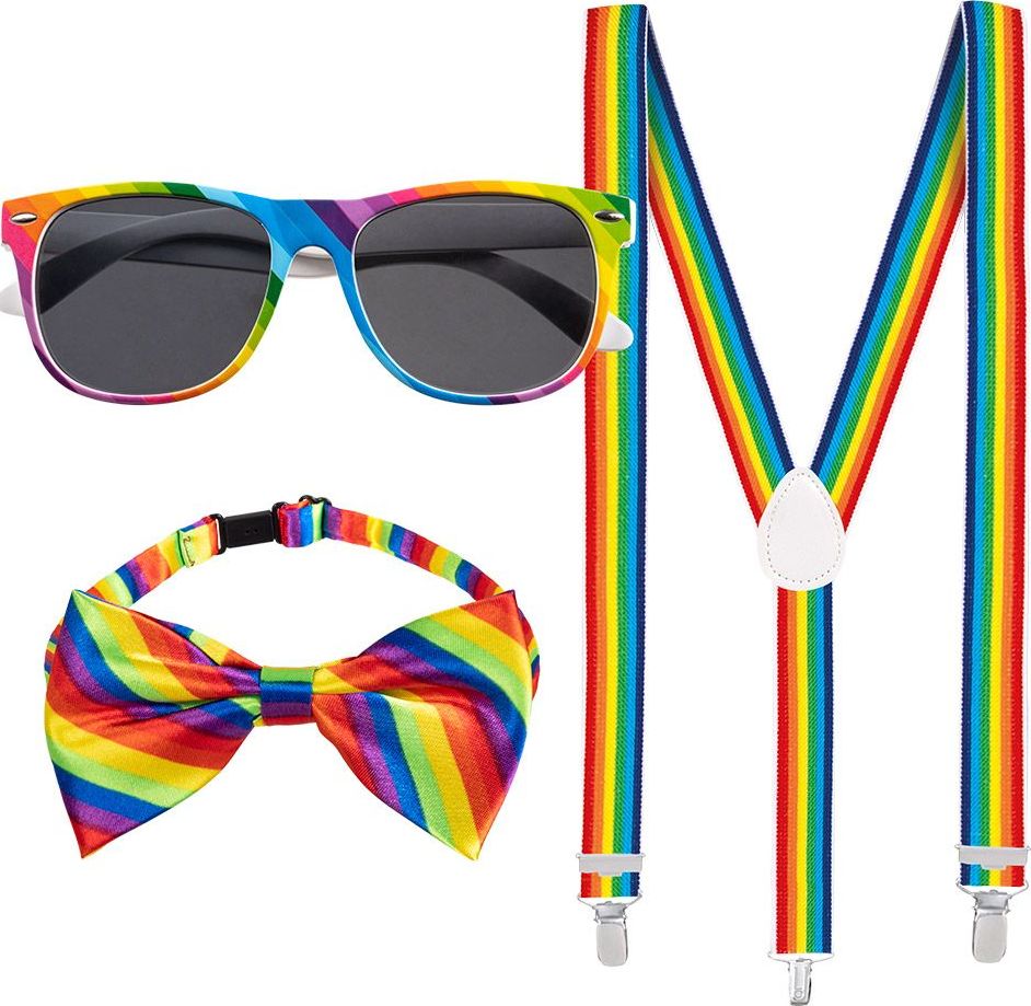 Gay Pride Regenboog Accessoires Set