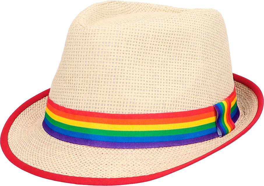 Gay pride stro fedora hoed