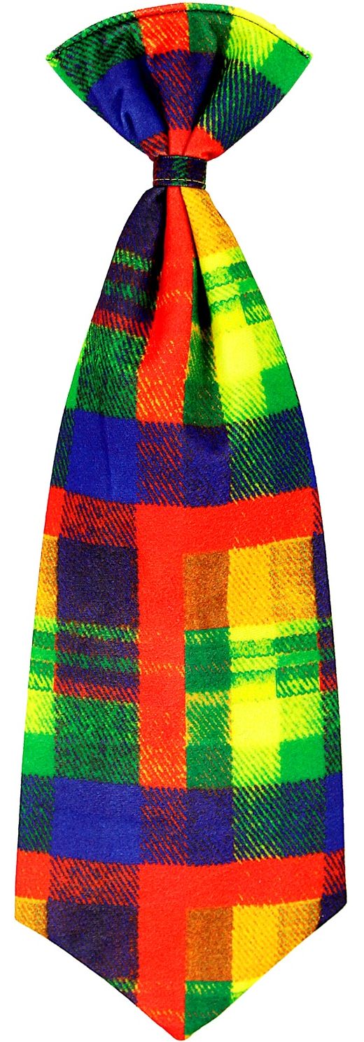 Geblokte Clown Stropdas