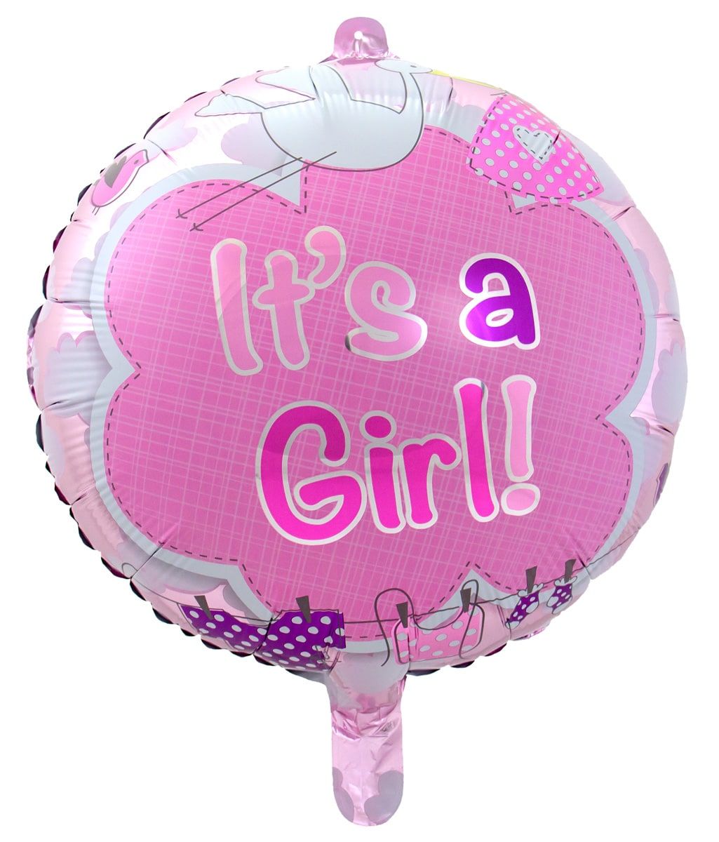 Geboorte meisje babyshower folieballon