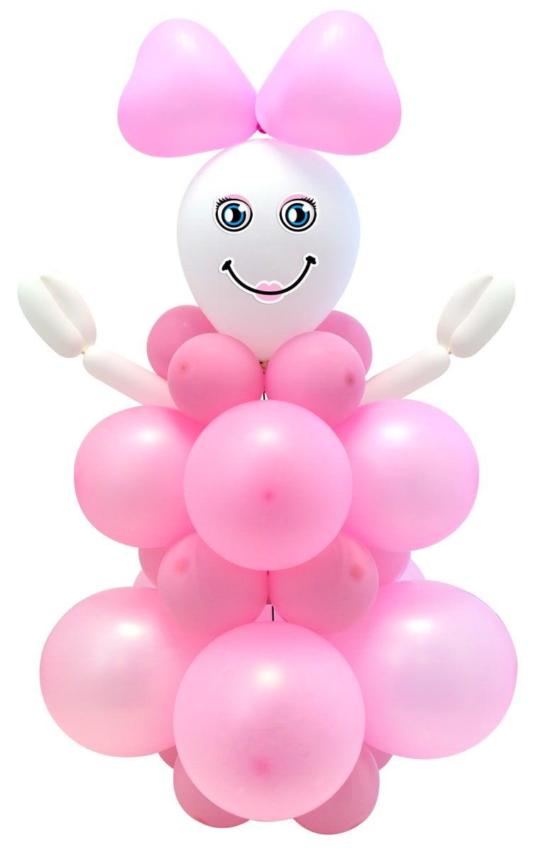 Geboorte Meisje Ballonnen Knutsel Set