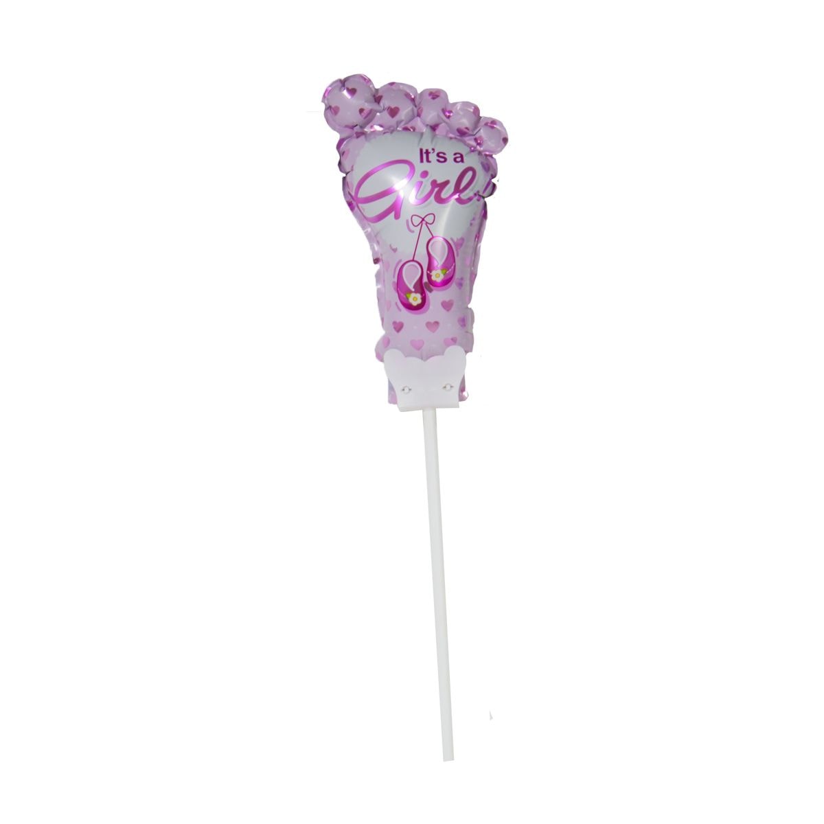 Geboorte Roze Babyvoetje Mini Folieballon