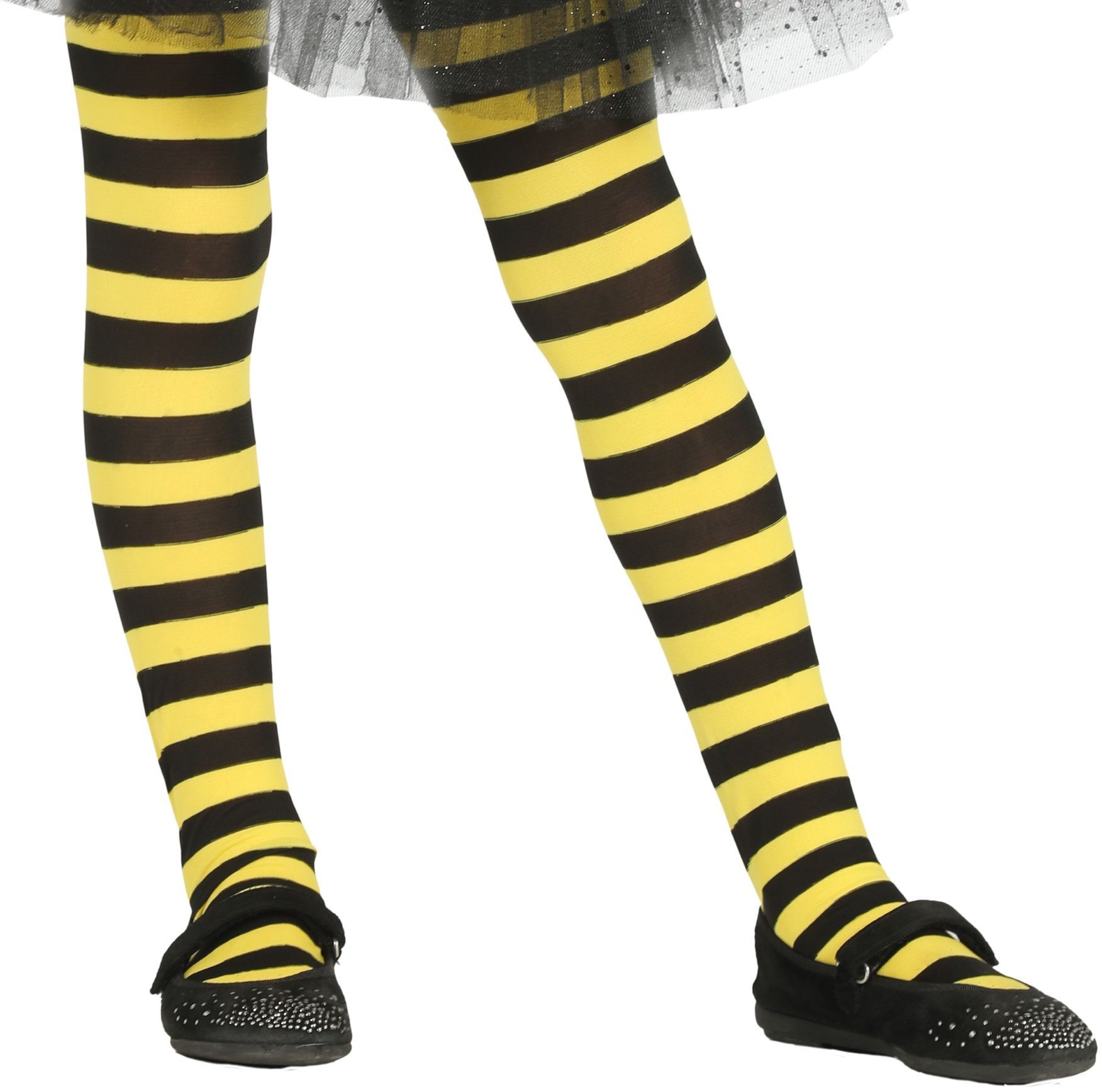 Geel zwart bijen maillot kind