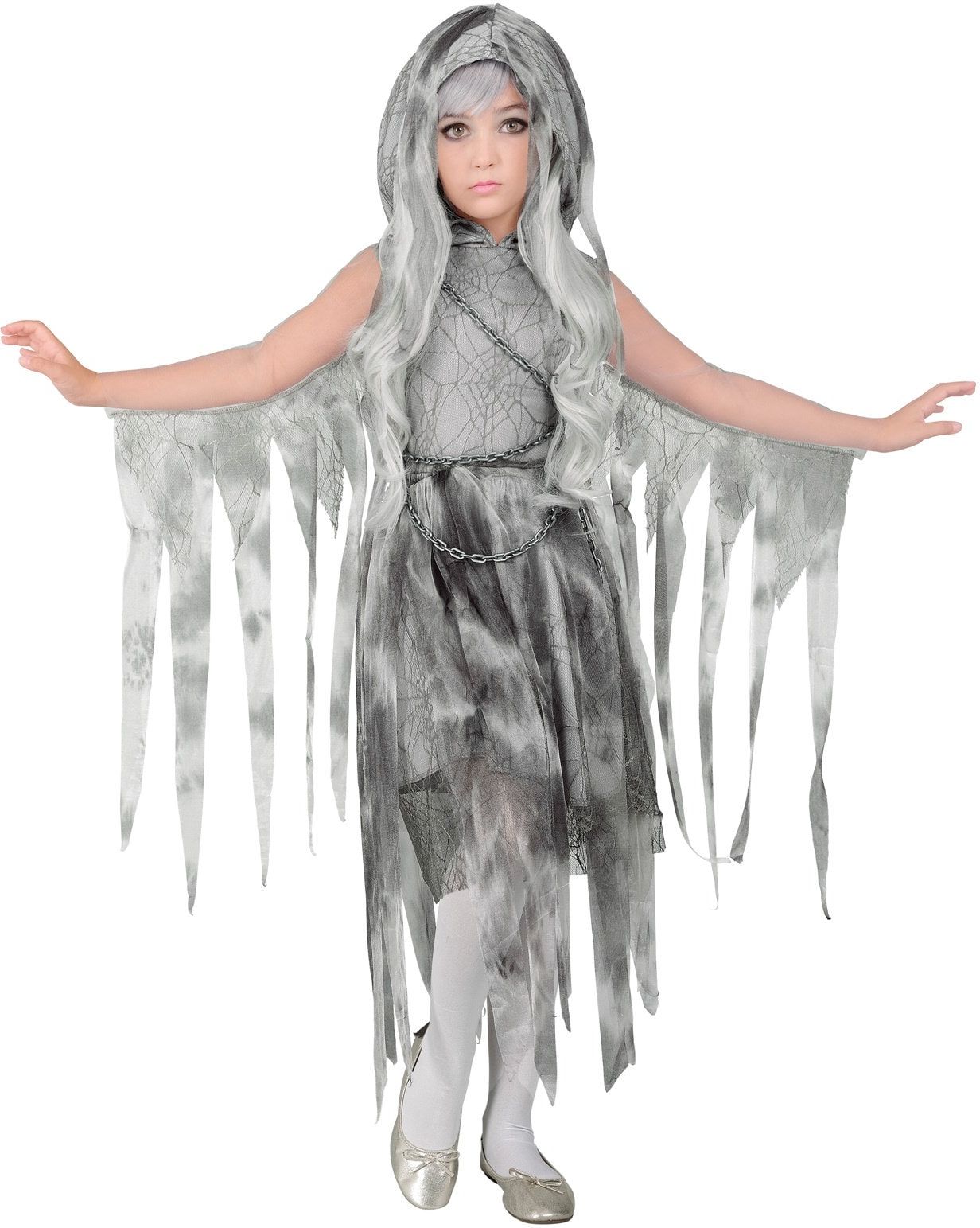Geest Kostuum Meisjes Grijs