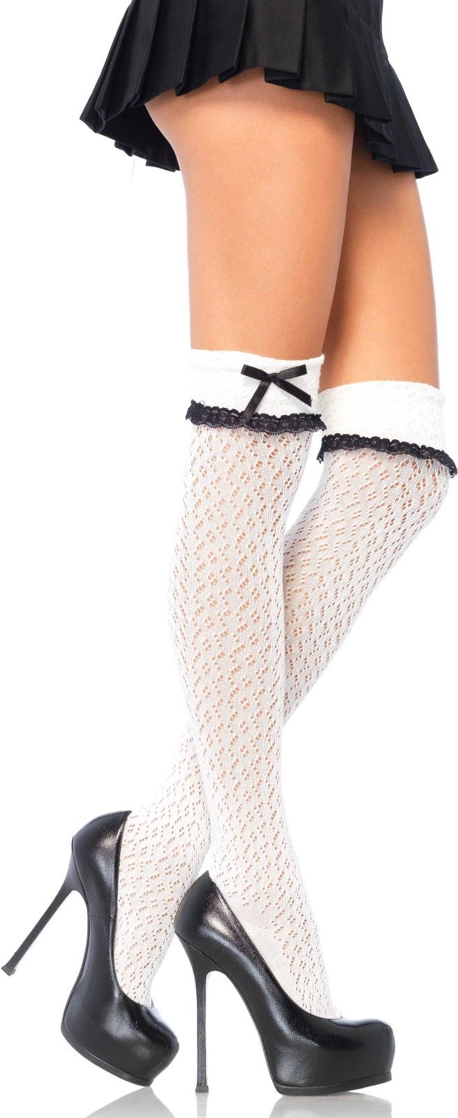 Gehaakte Kniekousen Wit