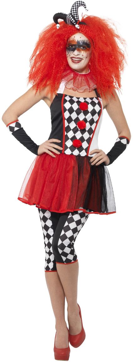 Gekke Harlekijn Kostuum Dames