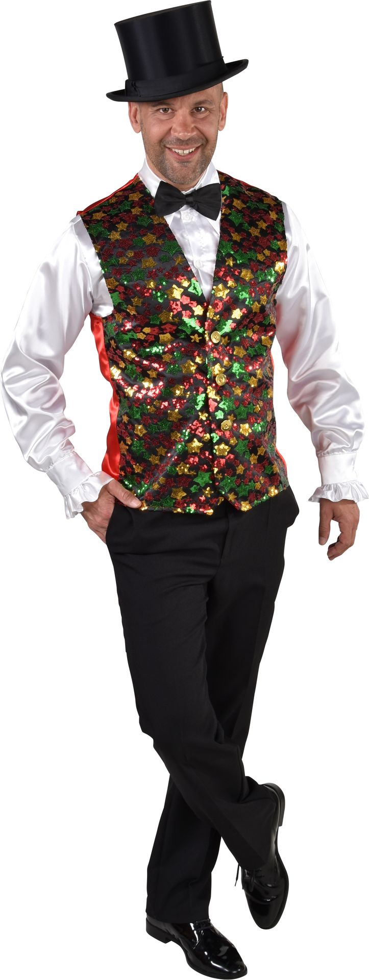 Gekleurd Gilet Glitter Sterren