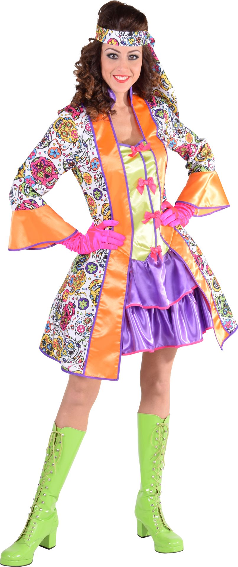 Gekleurd Retro Jurkje