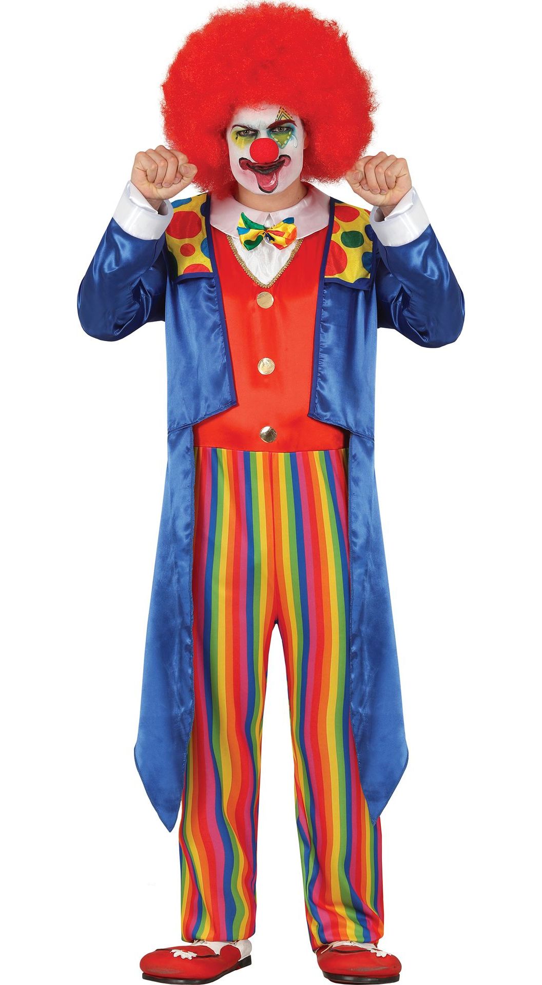 Gekleurde Clown Kostuum Heren
