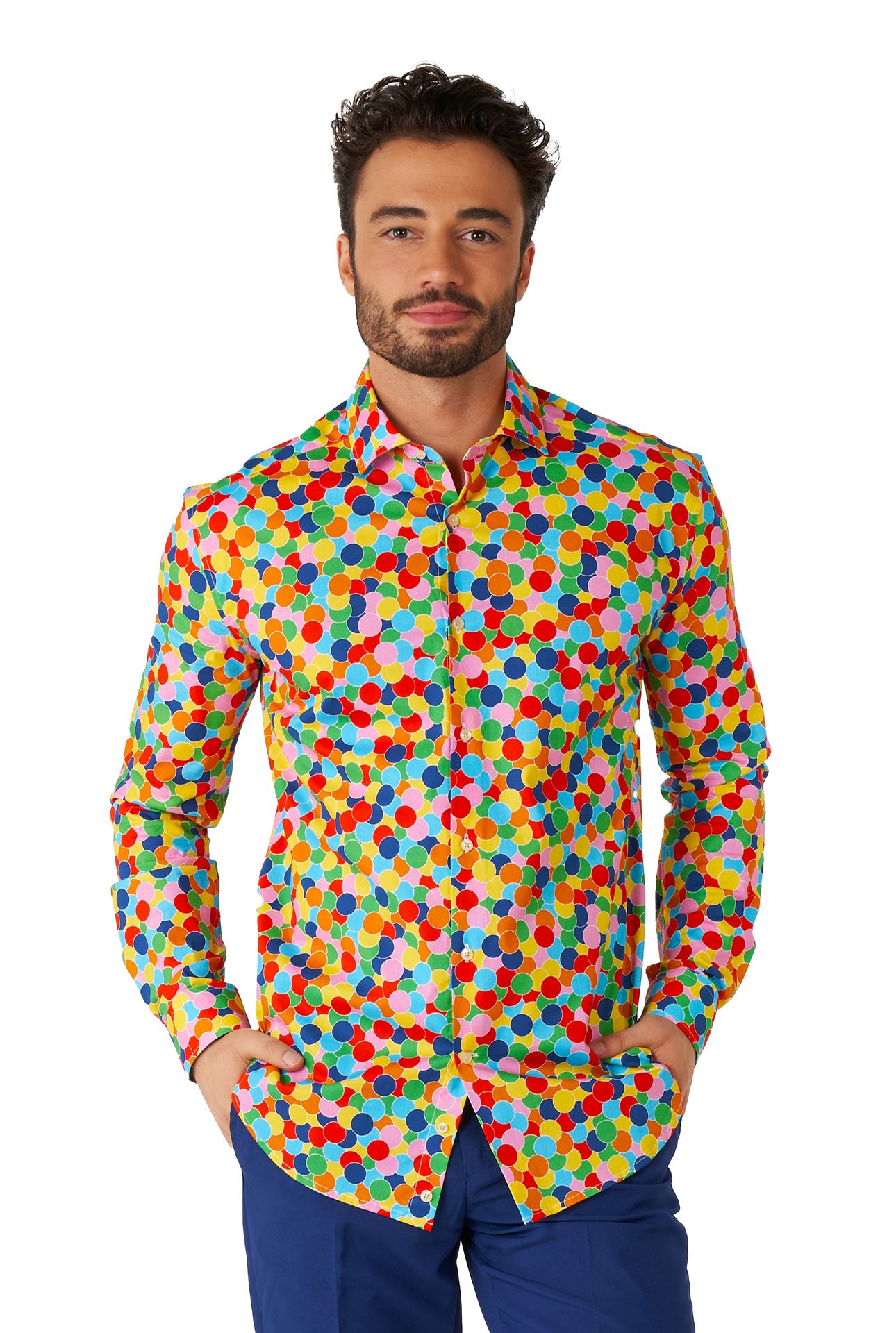 Gekleurde confetti Opposuits blouse