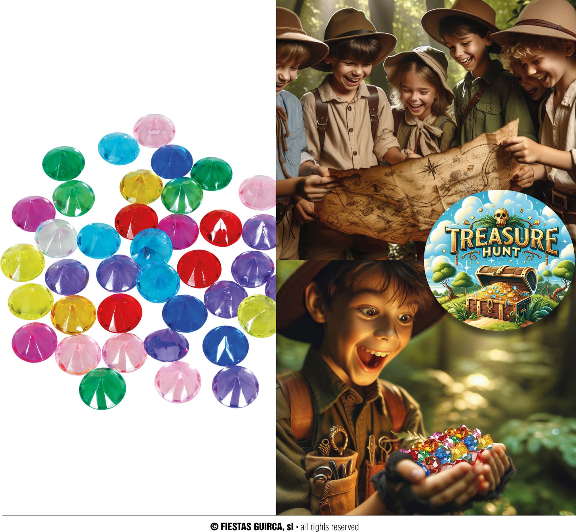 Gekleurde Edelstenen Schat 50 St.