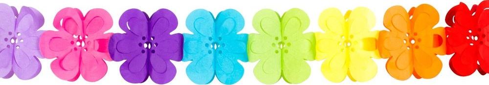 Gekleurde Flower Power Slinger