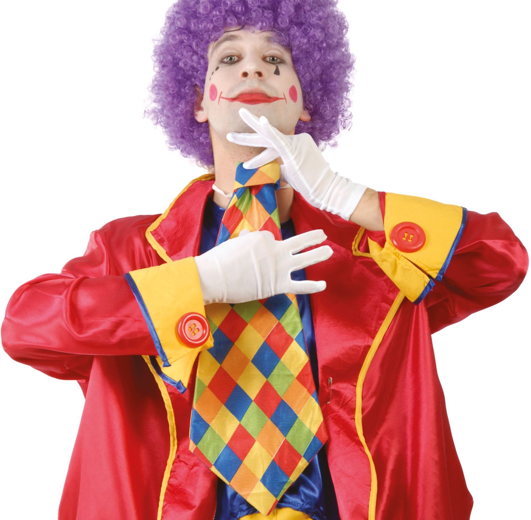 Gekleurde mega stropdas clown