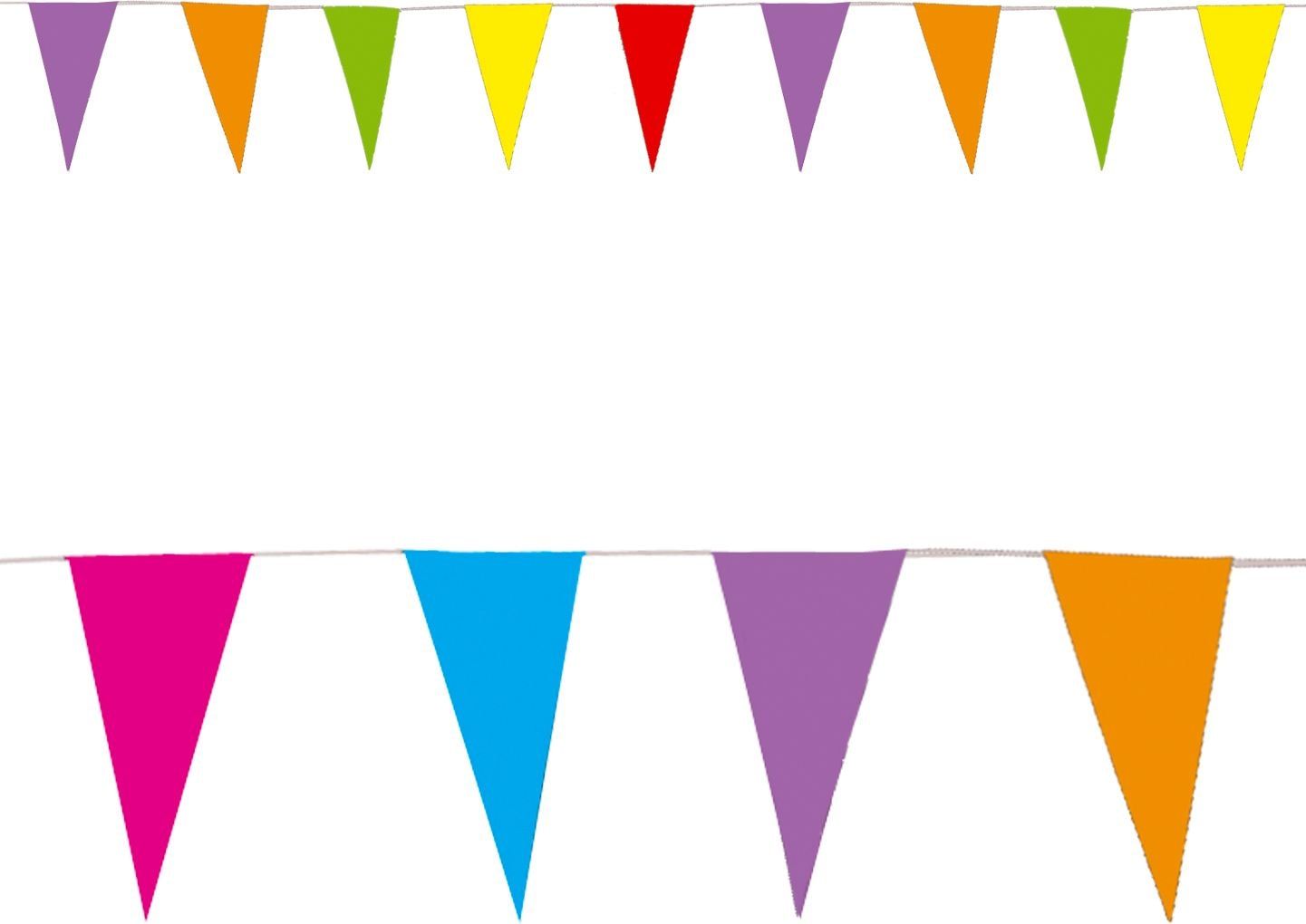 Gekleurde Papieren Vlaggetjes Slinger