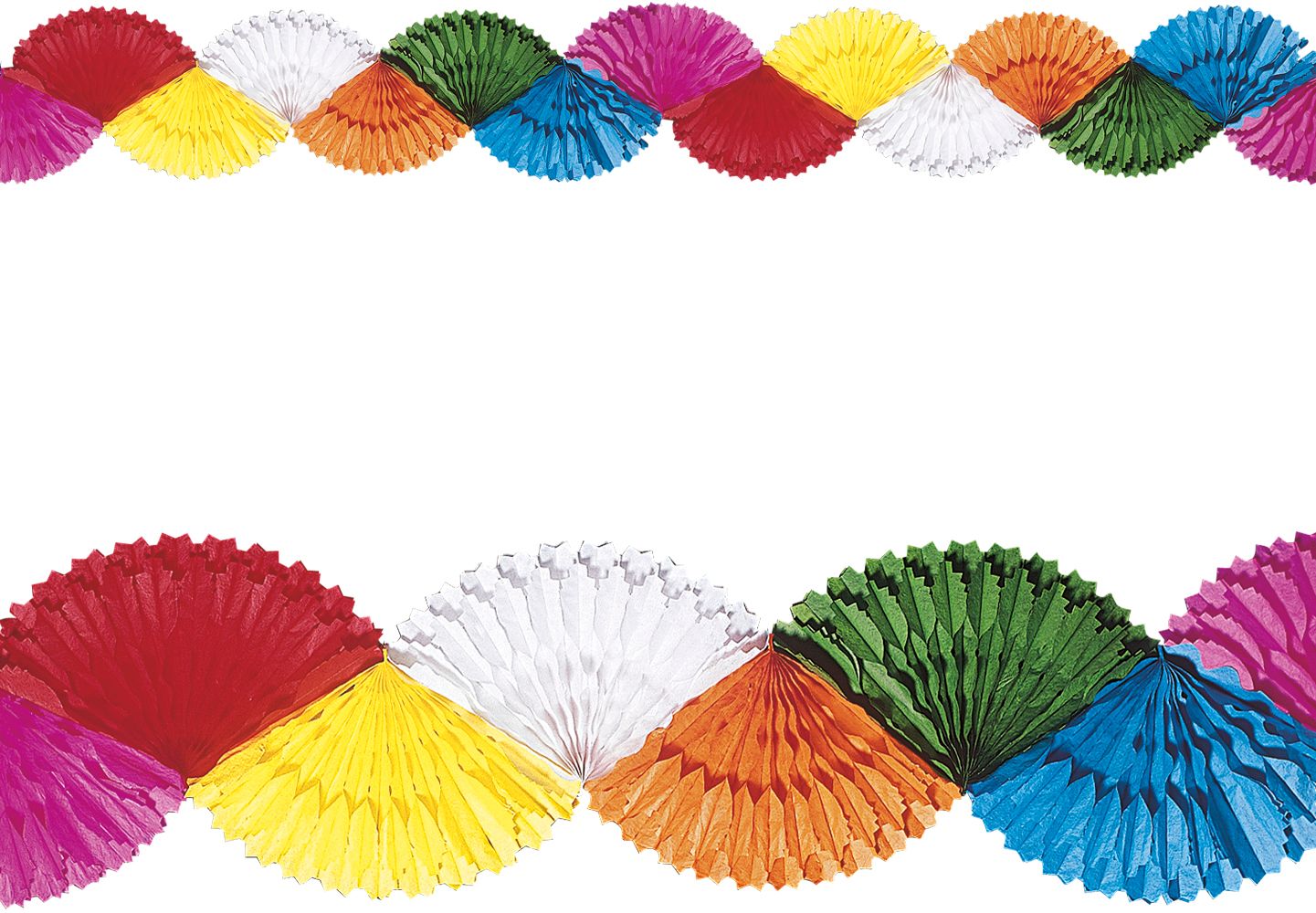 Gekleurde Papieren Waaier Slinger